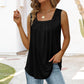 👚 49% SLEVA! 🌸 Bezkrkový Top Bez Rukávů s Hranatým Výstřihem – Měkká Látka, Módní Střih & Všestranný ✨