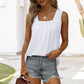 👚 49% SLEVA! 🌸 Bezkrkový Top Bez Rukávů s Hranatým Výstřihem – Měkká Látka, Módní Střih & Všestranný ✨