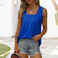 👚 49% SLEVA! 🌸 Bezkrkový Top Bez Rukávů s Hranatým Výstřihem – Měkká Látka, Módní Střih & Všestranný ✨
