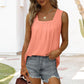 👚 49% SLEVA! 🌸 Bezkrkový Top Bez Rukávů s Hranatým Výstřihem – Měkká Látka, Módní Střih & Všestranný ✨