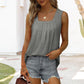 👚 49% SLEVA! 🌸 Bezkrkový Top Bez Rukávů s Hranatým Výstřihem – Měkká Látka, Módní Střih & Všestranný ✨