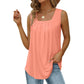 👚 49% SLEVA! 🌸 Bezkrkový Top Bez Rukávů s Hranatým Výstřihem – Měkká Látka, Módní Střih & Všestranný ✨