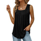 👚 49% SLEVA! 🌸 Bezkrkový Top Bez Rukávů s Hranatým Výstřihem – Měkká Látka, Módní Střih & Všestranný ✨