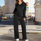 😍✨ Compleu Casual 2 Piese, Bluza cu Fermoar și Pantaloni Largi cu Șnur, Tricotat Moale — 6 Culori ❤️