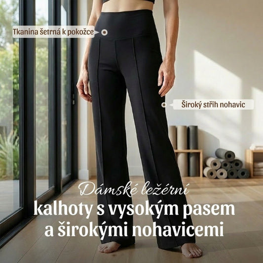 💕Dámské ležérní kalhoty s vysokým pasem a širokými nohavicemi