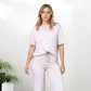 🔥🎁Nový příjezd 49% SLEVA💥✨Elegantní dámský 2dílný outfit – Pohodlný top a sladěné kalhoty