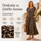 👗 Dámské šaty s leopardím vzorem, maxi, s kapsami, casual s krátkým rukávem, dlouhé šaty