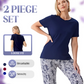Dámský dvoudílný set | Top + batikované kalhoty | Plus size S-3XL | 5 barev | Pohodlí a styl 👗✨ -49%
