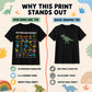 🦖👕Dětské tričko s dinosauřím písmenným vzorem