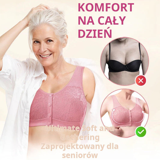 【🎁1+1 zdarma】| Podprsenka bez kostic s předním zapínáním – 💞 pohodlná a netlačící – platba při doručení ✅