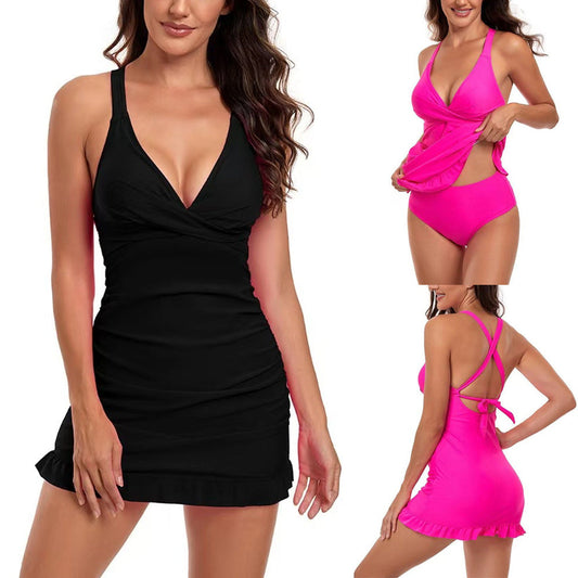 👙Šifonová blůza s elegantními knoflíky | Volný střih, zeštíhlující, prodyšná