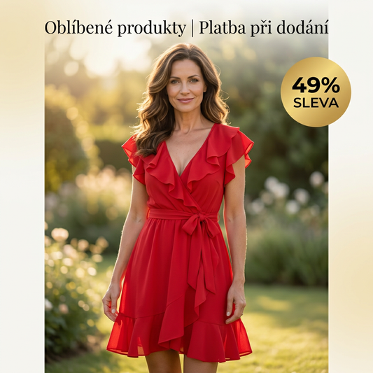 🔥Obrovské slevy na omezenou dobu! Nezmeškejte tento hit – šaty s výstřihem do V👗