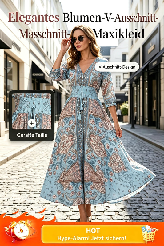 ⏳Omezená doba 49% sleva💥Elegantní dlouhé květinové šaty pro dámy🌸