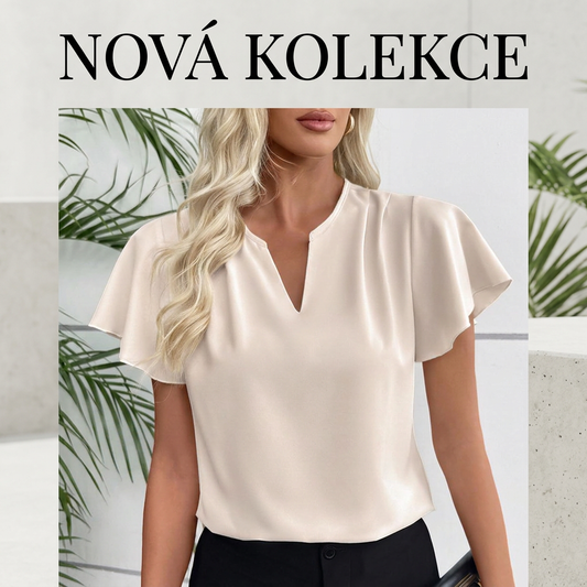 ✨ Jemná blůza s výstřihem do V a volnými rukávy | Zeštíhluje a hodí se ke všemu