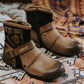 Nejlepší dárek - pánské kožené boty ve westernovém kovbojském stylu👞