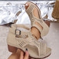 【EU 36-43】👡Dutý střední podpatek otevřená špička sandály