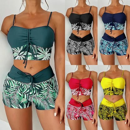 👙 Dámské bikiny s potiskem, sestávající ze dvou částí