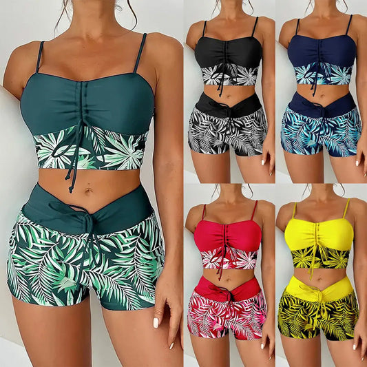 👙 Dámské bikiny s potiskem, sestávající ze dvou částí