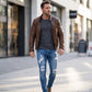 🔥🎁Nová 42% SLEVA🔥Pánské skinny džíny – moderní streetwear