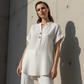 【S-3XL】💖Dámské tričko s V-výstřihem a knoflíkovým páskem