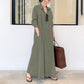 👗 Elegantní Dlouhé Šaty s Dlouhým Rukávem | 11 Barev | Velikosti S–5XL