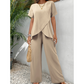 🌺 TOP DEAL ⏰ -49% 💥 Dámský 2dílný set – asymetrický design & široké kalhoty 👗 elegantní & moderní ✨