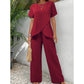 🌺 TOP DEAL ⏰ -49% 💥 Dámský 2dílný set – asymetrický design & široké kalhoty 👗 elegantní & moderní ✨