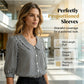 👔 50% SLEVA HNED! 🍃 Letní pruhovaná košile s knoflíky – lehká jako peří & prodyšná – elegantní styl do kanceláře a na dojíždění ✨
