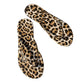 🐆 49% SLEVA! 💕 Žabky s leopardím vzorem a srdíčkovým přívěskem – Pohodlná podrážka, protiskluzová a stylová – Ideální na pláž, léto i volný čas 🌊