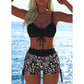 ⏳Časově omezená nabídka⏰Dámský bikini set – top se šňůrkou, chlapecké kraťasy, více stylů 🏖️