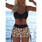 ⏳Časově omezená nabídka⏰Dámský bikini set – top se šňůrkou, chlapecké kraťasy, více stylů 🏖️