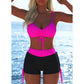 ⏳Časově omezená nabídka⏰Dámský bikini set – top se šňůrkou, chlapecké kraťasy, více stylů 🏖️