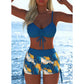 ⏳Časově omezená nabídka⏰Dámský bikini set – top se šňůrkou, chlapecké kraťasy, více stylů 🏖️