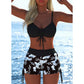 ⏳Časově omezená nabídka⏰Dámský bikini set – top se šňůrkou, chlapecké kraťasy, více stylů 🏖️