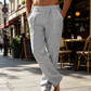 👖  Pánské volnočasové kalhoty – elastický pas, směs bavlny, volný střih 🍂