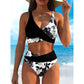 👙 49% OFF NOW ! 💐 Dámský květinový bikini set s vysokým pasem – Elegantní květinový vzor, lichotivý střih s vysokým pasem, měkká látka, ideální na pláž i k bazénu ☀️