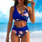 👙 49% OFF NOW ! 💐 Dámský květinový bikini set s vysokým pasem – Elegantní květinový vzor, lichotivý střih s vysokým pasem, měkká látka, ideální na pláž i k bazénu ☀️