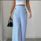 🔥 BESTSELLER! 49% RABATT 👖 Vida kalhoty s knoflíkovými detaily – lichotivý střih & nadčasový skandinávský styl 💫