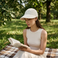 👒☀️ 49% SLEVA! Klobouk proti slunci s otvorem pro culík – Prodyšný, nastavitelný a lehký pro ženy 🎀🌿