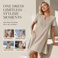⌛Limited-time offer-Women's Bohemian Lace V-Neck T-Shirt Dress