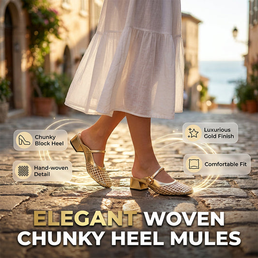 👡 Dámské, prolamované Mary Jane pantofle – nízký, pevný podpatek, nazouvací, prodyšné – s dobírkou ✨