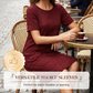 ✨ Rochie Damă cu Guler Rotund & Textură Unică – Elegantă, Anti-Cute, cu Buzunare, Până la Genunchi 👚