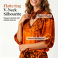 ✨ Boho Vintage set ze dvou kusů – Top s V-výstřihem a kalhoty s etnickým potiskem, elegantní a pohodlný 🌿