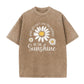 🌼☀️ Tričko unisex s kopretinami a vintage praním – Volný střih, S–3XL ✨
