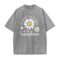 🌼☀️ Tričko unisex s kopretinami a vintage praním – Volný střih, S–3XL ✨