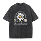 🌼☀️ Tričko unisex s kopretinami a vintage praním – Volný střih, S–3XL ✨