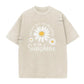 🌼☀️ Tričko unisex s kopretinami a vintage praním – Volný střih, S–3XL ✨
