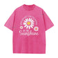 🌼☀️ Tričko unisex s kopretinami a vintage praním – Volný střih, S–3XL ✨