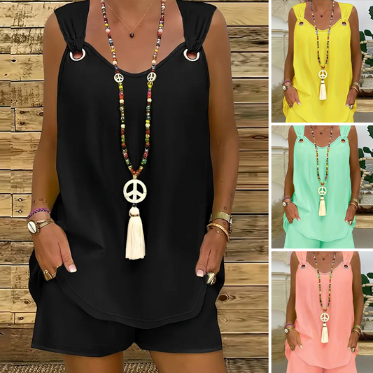 🌸 TOP TREND 💃 Tanktop Set – Ademend, elegantní & lichotivý 🌿