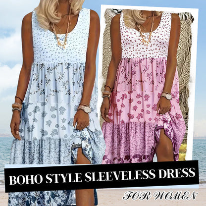 ⌛Časově omezená nabídka - Boho stylové šaty bez rukávů pro ženy